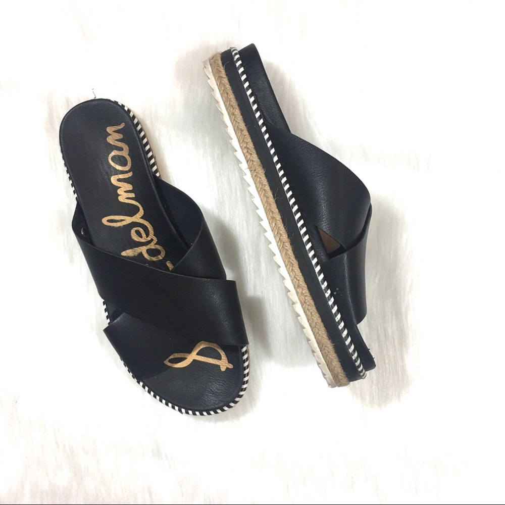 Sam Edelman Leather Espadrilles Sandals Size 7
